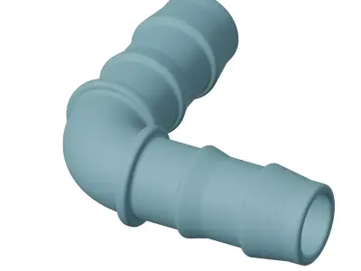 Plastic Irrigation Pipe L Joint Toy 3D model