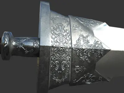 Sword 1 Low-poly 3D model purchase
