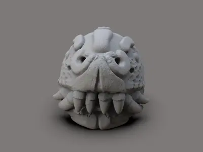 Azteca Serpents head 3D print model