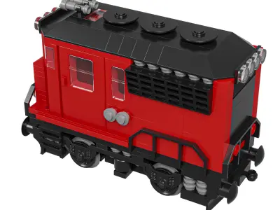 Train Mini Diesel-Electric Extinguisher Class B 3D model