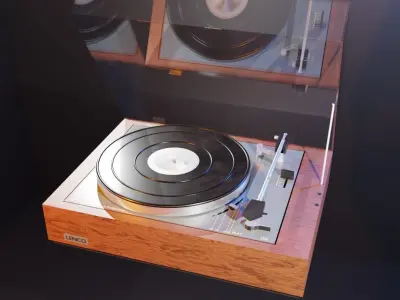 Record Player - Lenco B55 1972 3D model