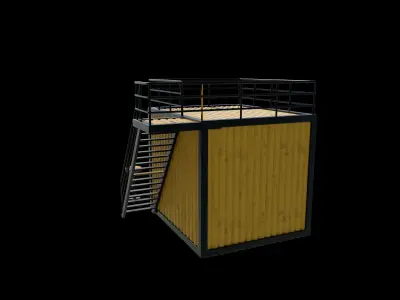 Container Kiosk 3D model