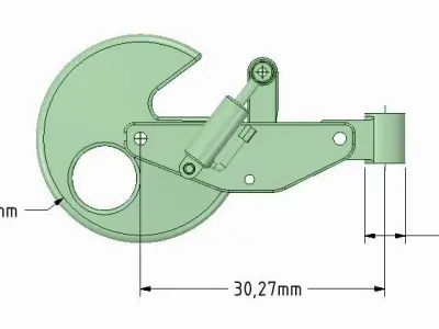 Tow hook 3D print model