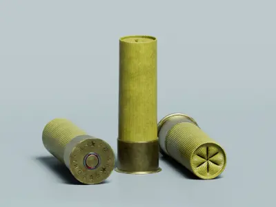 SHOTGUN SHELLS Low-poly 3D model