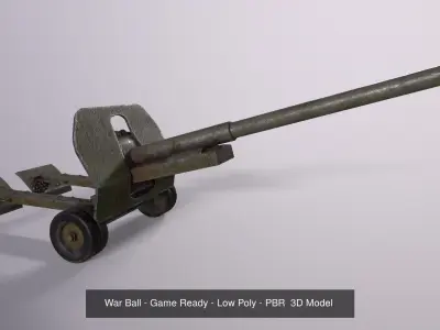 War Ball Pack - Game Ready Low Poly PBR 3D Model 