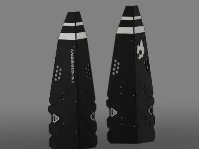 Cyberpunk Techwear Cat Bunny Ears 3D Model STL 3D print model
