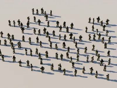 MUTANT CROWD 100 COMPLETE COLLECTION 3D model