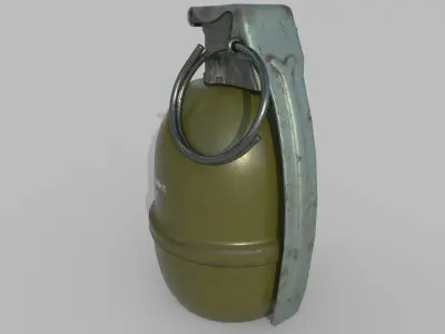 MK1 Illumination Hand Grenade Game Ready 2 LODs Low-poly 3D model