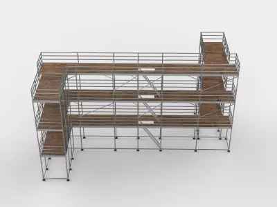 scaffold tower 03 3D model