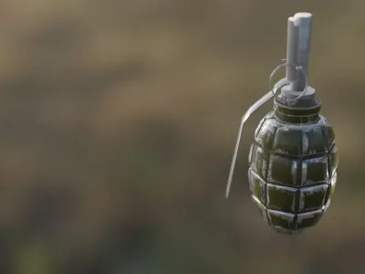 Grenade  Low-poly 3D model