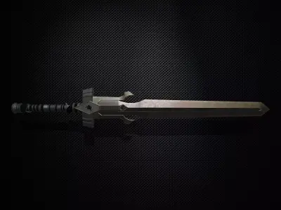  Sword and Sheath Low-poly 3D model