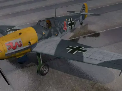Messerschmitt Bf-109 F-2 Fritz 3D model