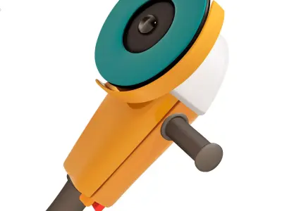 Angle Grinder Power Tool 3D model
