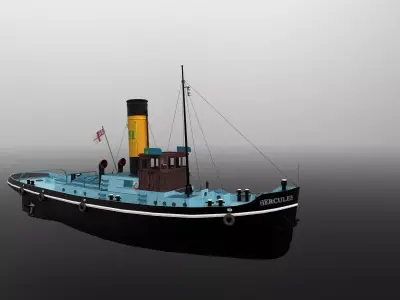 Tugboat Low-poly 3D model purchase