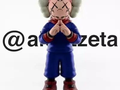 Kaws Yuji Itadori Jujutsu Kaisen Textured 3D model