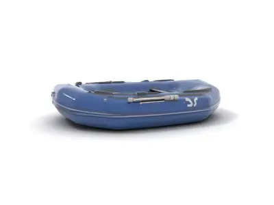 Navy Rubber Boat model pack Low-poly 3D model