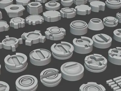 bolt kitbash 3D model