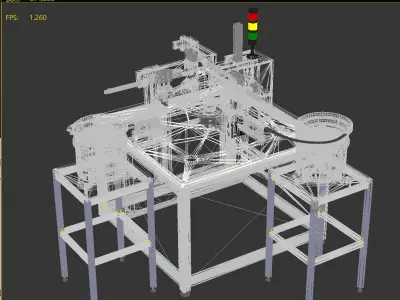 Automatic O-ring assembly machine 3D model