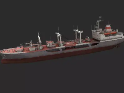 Chilikin-tanker Low-poly 3D model