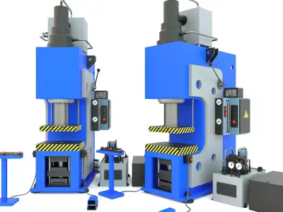 Industrial machine tool hydraulic press PYE250A 3D model