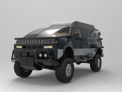 Truck from the movie Tango and Cash 3D model
