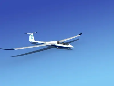Duo Discus Sailplane 3D model buy