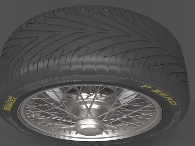 Realistic Wheel Tire 8 3D model