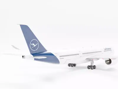 Airbus A350-900 Lufthansa 3D model