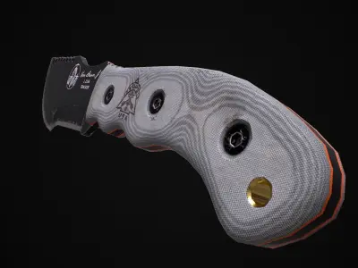 Tracker Knife Low-poly 3D model