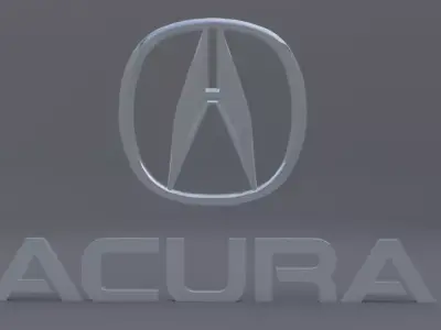 acura logo 3D model