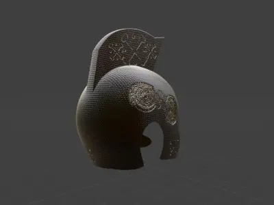 helmet spartan 3D model purchase
