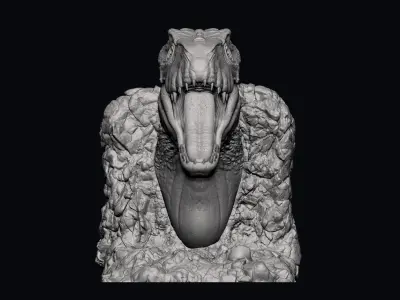 T REX Head - STL 3D print model