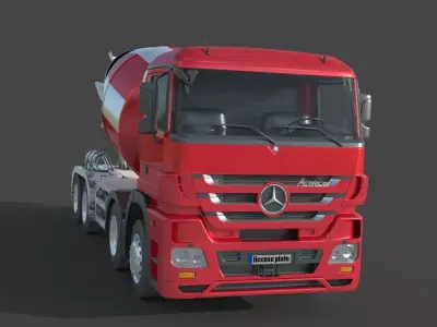 Mercedes Actros 4140 Mixer 3D model