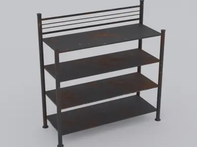 Storage racks Free low-poly 3D model