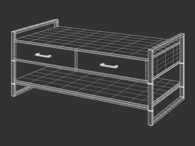  Timber Replica Simpli Home Rustic Coffee Table Model 