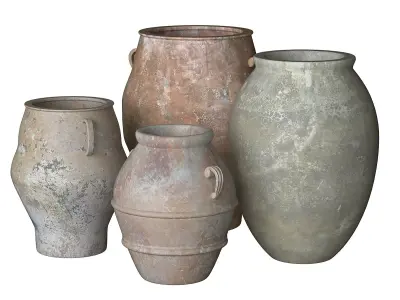 Terracotta Pots 3D model