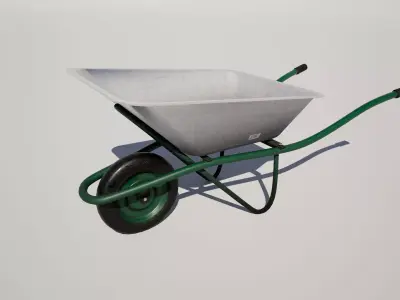 Wheelbarrow 3D model 7