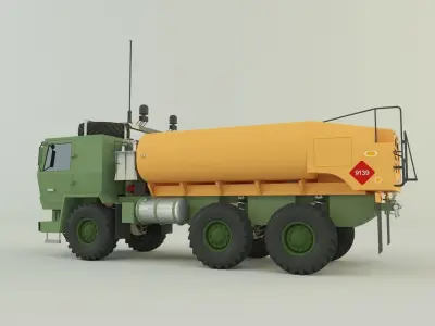 Medium Tactical Vehicle tanker 3D model