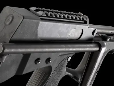 PP-2000 SMG Low-poly 3D model