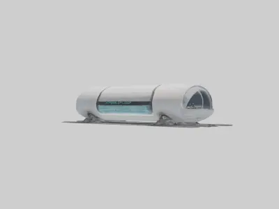 Hyperloop Transportat 1 Low-poly 3D model