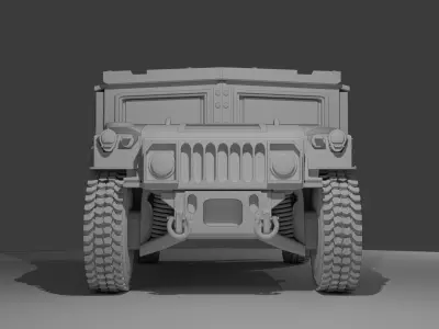 IDF Armored Hummer 3D print model