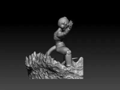 Mecha Frieza vs future trunks the first part 3D print model 3D print model