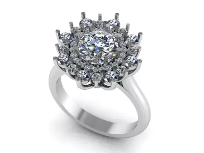 Solitaire Ring and Pendant 3D model