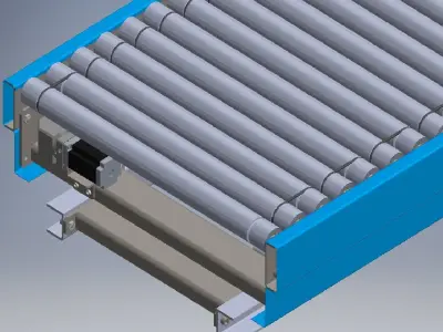 Slat Chain Conveyor 3D model purchase