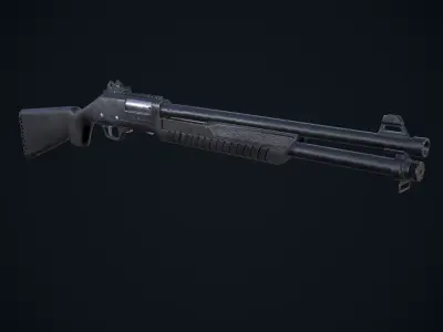 Fabarm Martial SDASS Low-poly 3D model