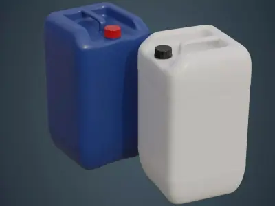 Fuel Can 7A Low-poly 3D model