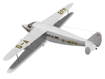 de Havilland DH86 Express 3D model purchase