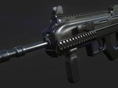 FN 2000 Low-poly 3D model