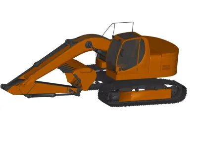 JCB Excavator - Track Excavators  3D model
