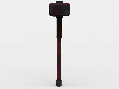 Hammer thor Low-poly 3D model get